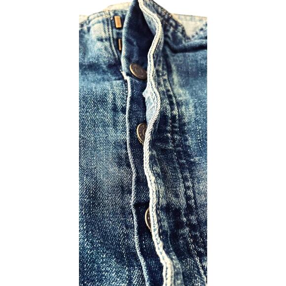 POLO RALPH LAUREN "PAPERBAG" JEANS, WOMENS, 32R, WIDE LEG, HIGH-RISE, BELT - Picture 4 of 12